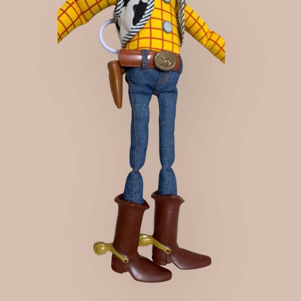 Toy Story Andy Sheriff Woody Talking Figure With Pull String England Disney - Picture 4 of 6